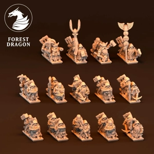 Crossbow Unit - Dwarfs - 10mm - Forest Dragon