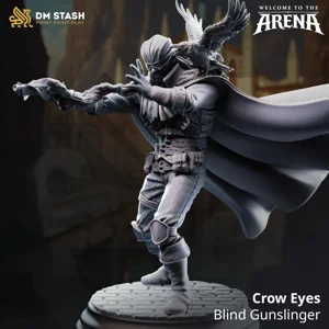 Crow Eyes - Blind Gunslinger - 32mm or 75mm RPG Model