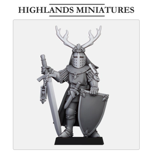Gallia Dismounted Duke on Foot 1 - 25mm to 32mm - Highland Miniatures