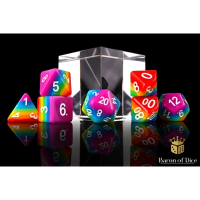 Pastel RPG Dice Set - 7 Pieces - Baron of Dice