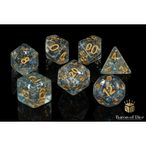 Celestine RPG Dice Set - 7 Pieces - Baron of Dice Celestine RPG Dice Set - 7 Pieces - Baron of Dice
