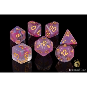 Cotton Candy RPG Dice Set - 7 Pieces - Baron of Dice Cotton Candy RPG Dice Set - 7 Pieces - Baron of Dice