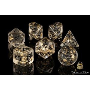 Fool's Gold RPG Dice Set - 7 Pieces - Baron of Dice