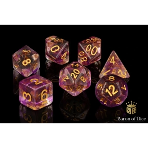 Aura Quartz RPG Dice Set - 7 Pieces - Baron of Dice Aura Quartz RPG Dice Set - 7 Pieces - Baron of Dice