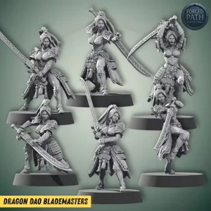 Dragon Dao Blademaidens 25mm to 32mm