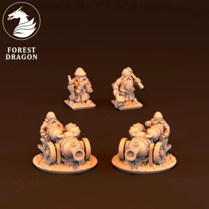 Fire Thrower Unit - Dwarfs - 10mm - Forest Dragon