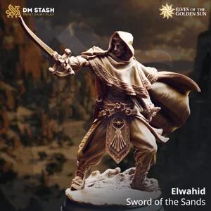 Elwahid - Sword of the Sands - 32mm or 75mm RPG Model