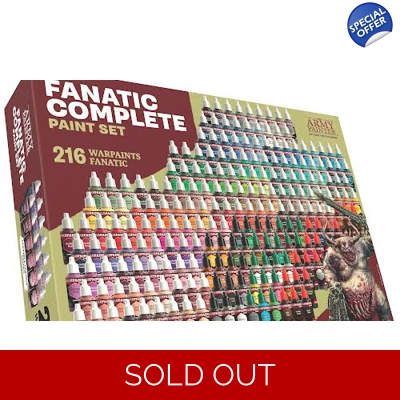 Wargames Fanatic: Complete Set 216 paints Wargames Fanatic: Complete Set 216 paints