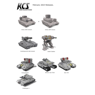 Kiwicolour February 2023 battletech Models