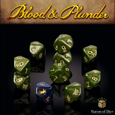 Blood & Plunder: Natives - Official Dice Set - Baron of Dice Blood & Plunder: Natives - Official Dice Set - Baron of Dice