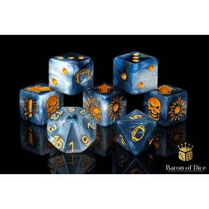 Titanium - Bloody Football Dice (Set of 7)
