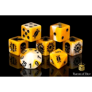 Go for Gold - Bloody Football Dice (Set of 7)