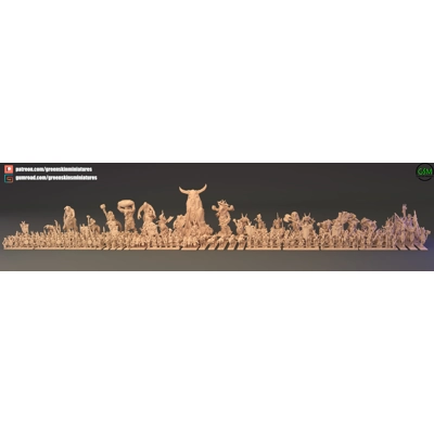 Beastmen Army 10mm - Greenskin Miniatures Beastmen Army 10mm - Greenskin Miniatures