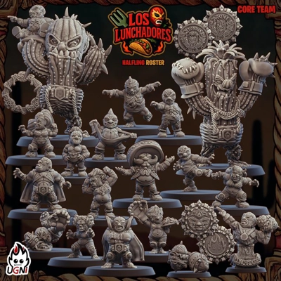 Halflings proxy (Luchadores Style) Bloodbowl Team Halflings proxy (Luchadores Style) Bloodbowl Team