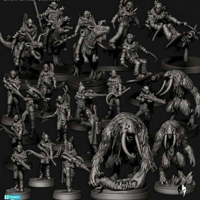 Snow Elves 28mm - Edge Miniatures Snow Elves 28mm - Edge Miniatures