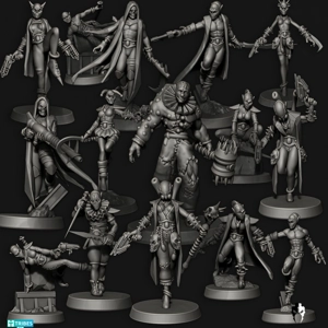 Dark Jesters Set 28mm - Edge Miniatures Dark Jesters Set 28mm - Edge Miniatures