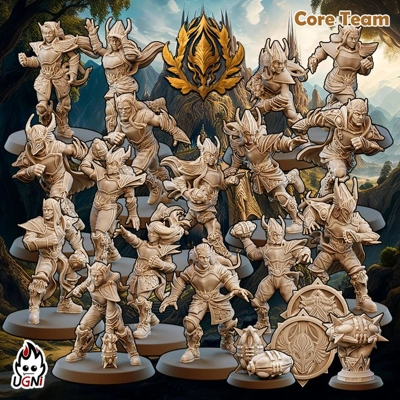 High Elves - Elven Guardians - Bloodbowl Team High Elves - Elven Guardians - Bloodbowl Team