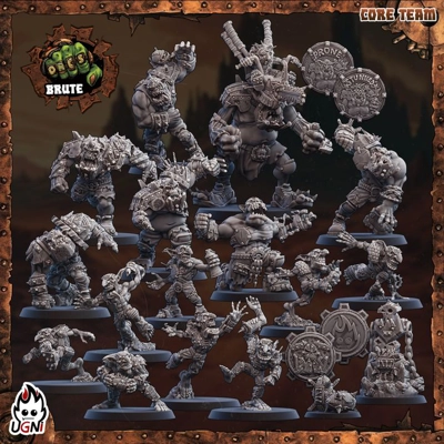 Brute Orcs (Mad Max Style)  Bloodbowl Team