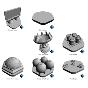 Building Topper Set Stackables Building Topper Set Stackables