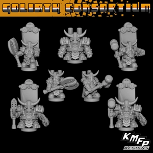 Goliath Space Dwarves 6mm - KMFP Goliath Space Dwarves 6mm - KMFP