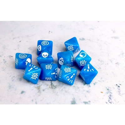 Superhero Generic Blue D8 Dice Set Superhero Generic Blue D8 Dice Set