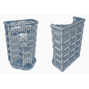 Gothis Epic/AT18 Ruined uilding GR032 6mm or 8mm Gothis Epic/AT18 Ruined uilding GR032 6mm or 8mm