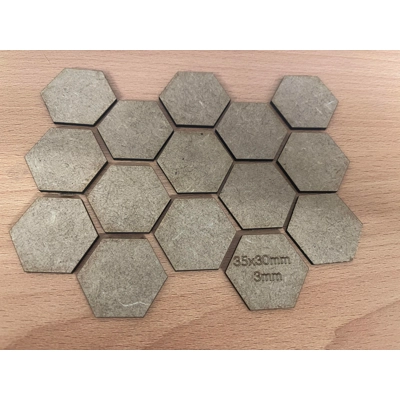 Hex Base - Battletech - MDF Hex Base - Battletech - MDF