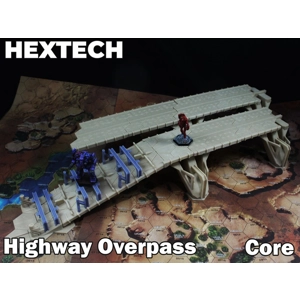 Highway Overpass System with 2 Up/down ramps