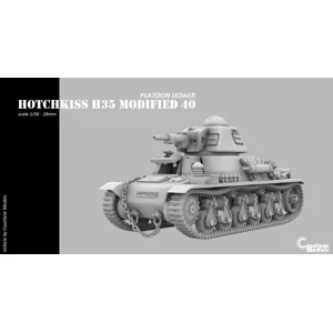 Hotchkiss H35 mod 1940, Platoon Leader- French - WWII - Counlane Models