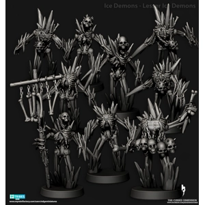 Lesser Ice demons - 28mm - Followers of Change
