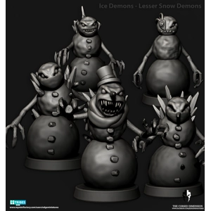 Greater Snow demons - 28mm - Followers of Change