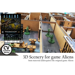 Aliens Scenery Set - 28mm (1:56) Scale - Creative Vector Aliens Scenery Set - 28mm (1:56) Scale - Creative Vector
