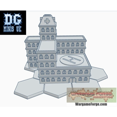Hospital with Helipad - Hexed Base