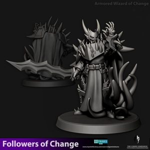 Armored Wizard of Change 28mm - Followers of Change