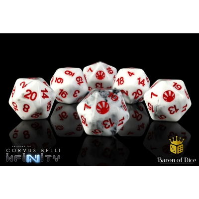 Japanese Secessionist Army Infinity Dice Set Japanese Secessionist Army Infinity Dice Set