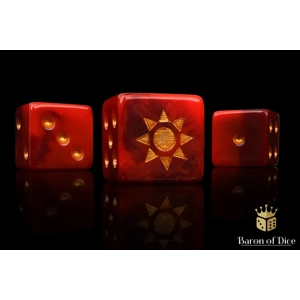 Burning Sun Dice - 16mm