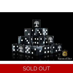 White Tree 16mm Square DIce