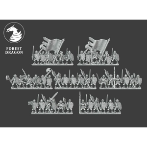 Men at Arms Unit - Bretonnians - 10mm - Forest Dragon