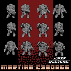 Battle Thralls - 8mm - Martian Cyborgs