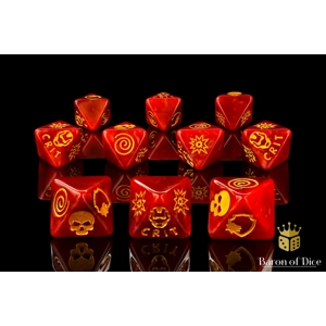 Superhero Armored Suit D8 Dice Set