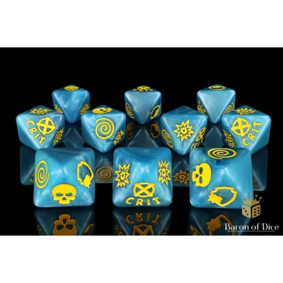 Superhero Heroic Mutant D8 Dice Set Superhero Heroic Mutant D8 Dice Set