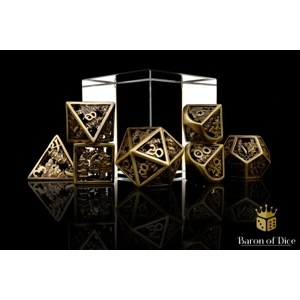 Christmas Metal RPG Dice Set - 7 Pieces Christmas Metal RPG Dice Set - 7 Pieces