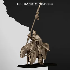 Skeleton Lord on Horse 2 - 25mm to 32mm - Transylvania
