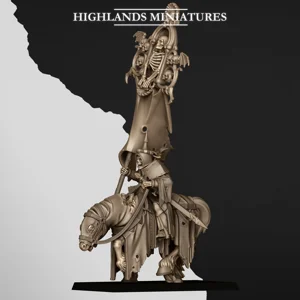 Skeleton Lord on Horse 1 - 25mm to 32mm - Transylvania