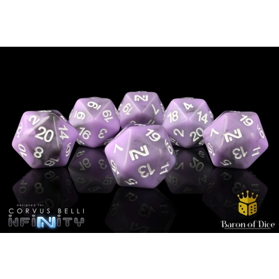 Purple Infinity Dice Set Purple Infinity Dice Set