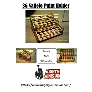 Vallejo Paint Rack 36 - MDF Vallejo Paint Rack 36 - MDF