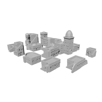 Desert/Lizardmen Buildings (10mm)