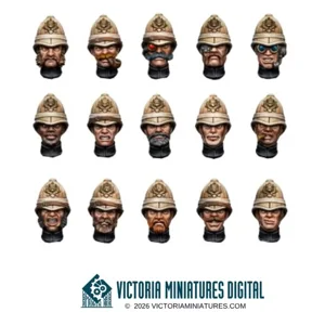 Character Pith Helmet Head (Male)- Victoria Miniatures