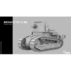 Renault FT 75 BS- French - WWII - Counlane Models