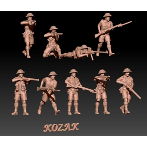 WWII British 8th army set 2 - 1/100 - 1/72 or 1/60
